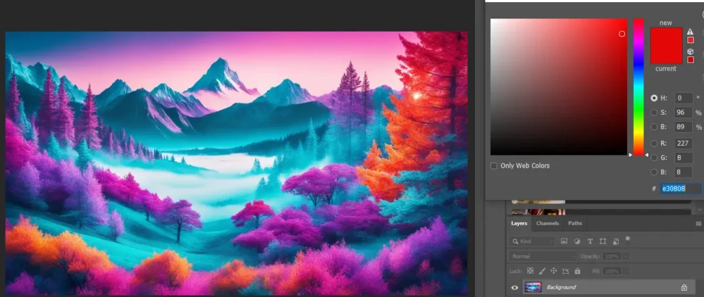 how to invert color in photoshop